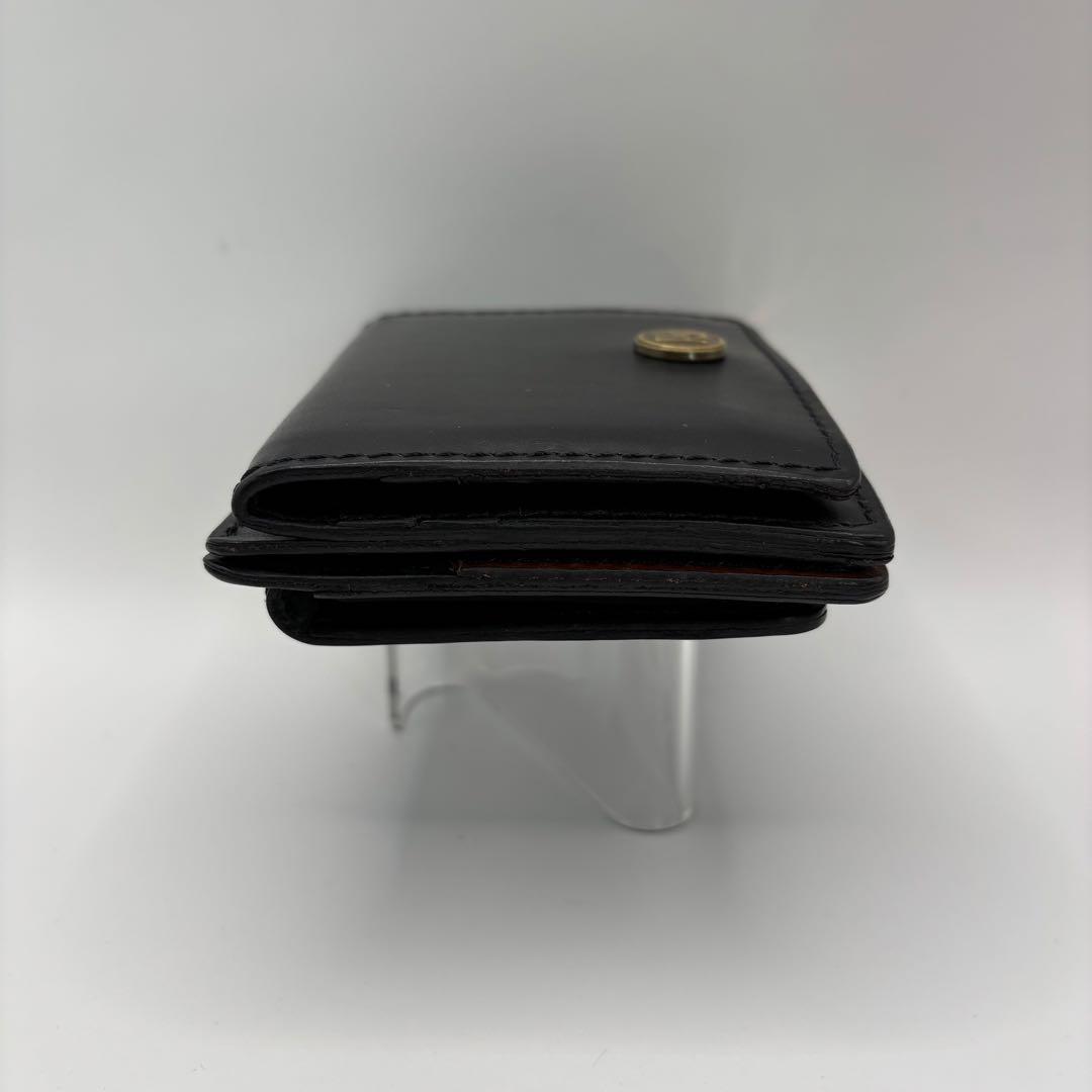 ROTAR　二つ折り財布　マネークリップ　ブラック　レザー　ウォレット　黒