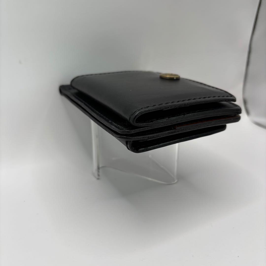 ROTAR　二つ折り財布　マネークリップ　ブラック　レザー　ウォレット　黒