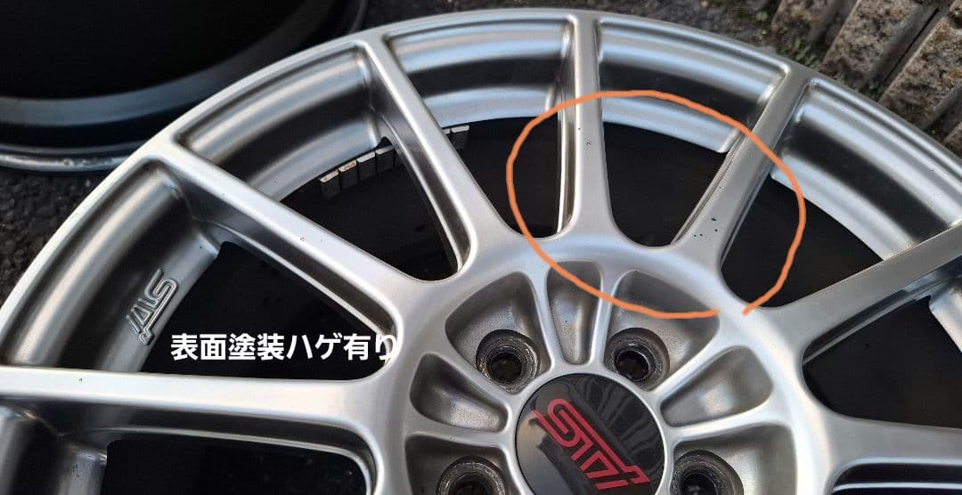 た*や様 スバル純正アルミホイール　17インチ　4本セット　sti　ENKEI