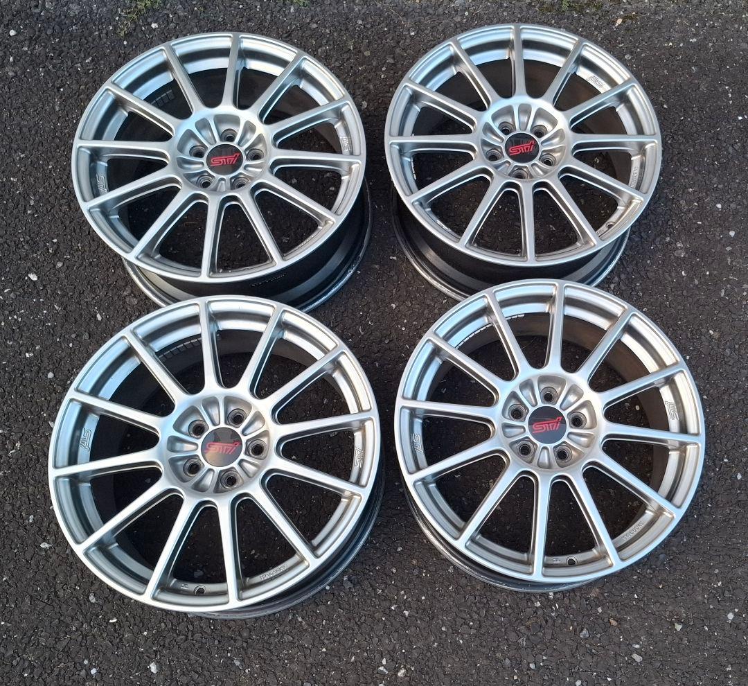 た*や様 スバル純正アルミホイール　17インチ　4本セット　sti　ENKEI
