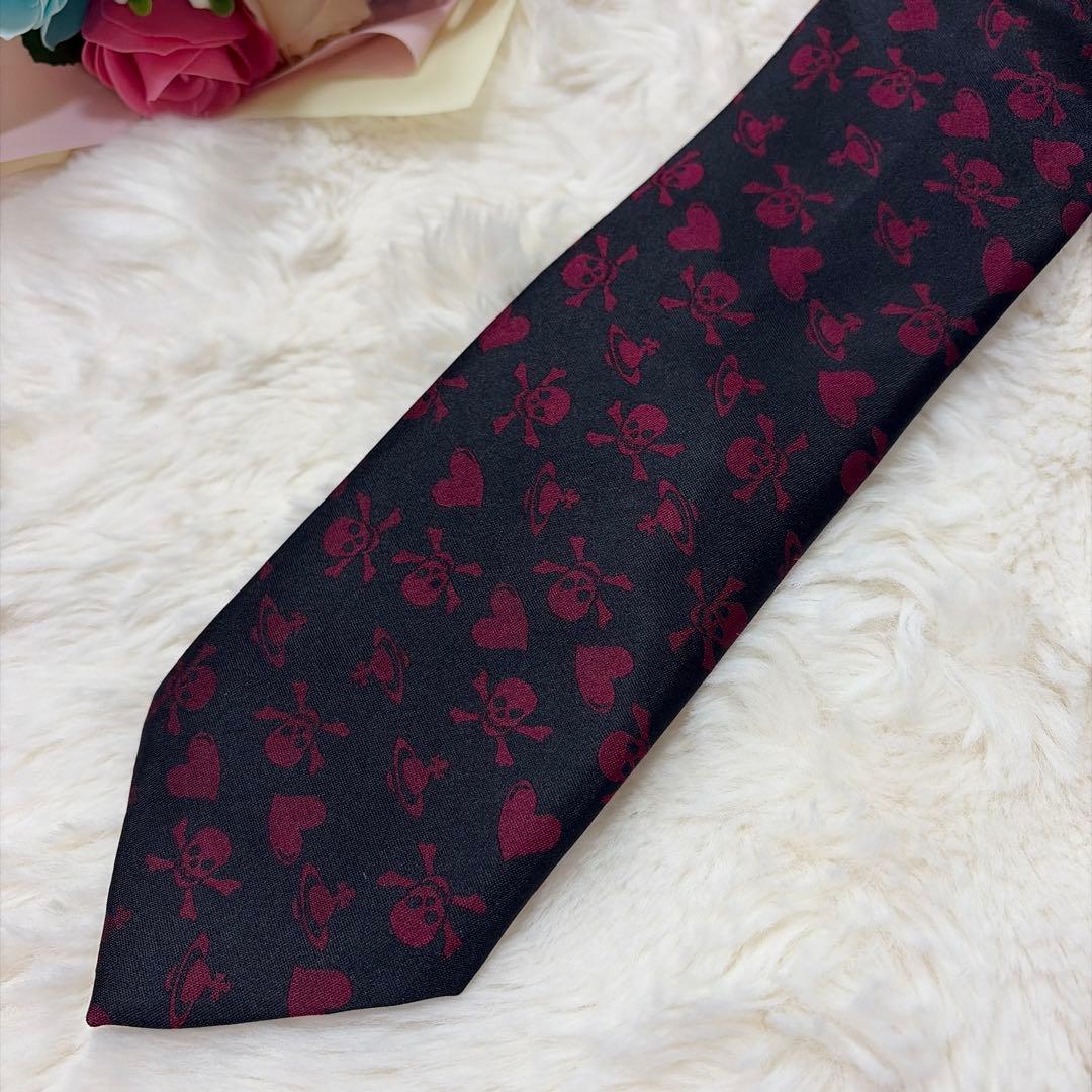 Vivienne Westwood ヴィヴィアン オーブ スカル ♡ ネクタイ