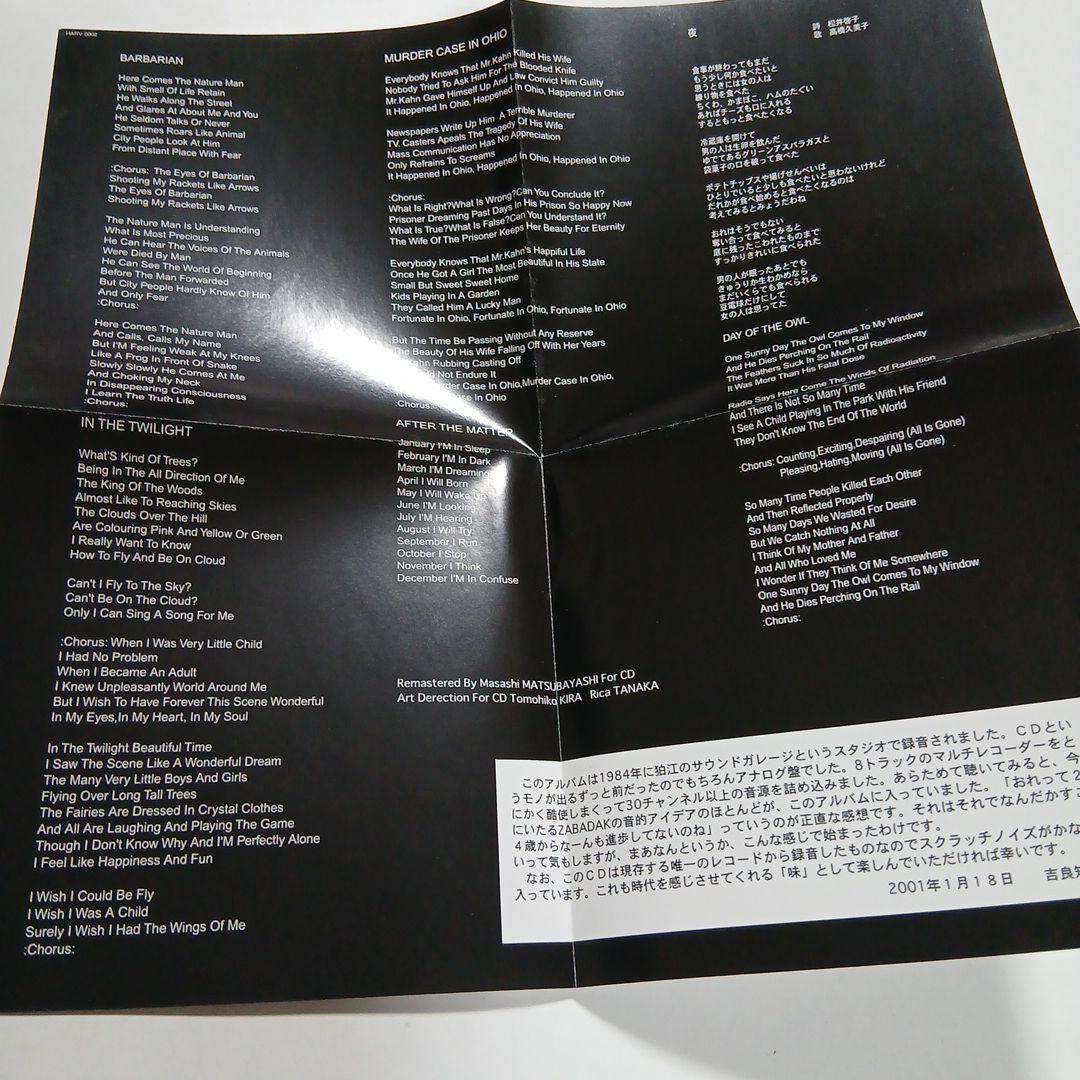 廃盤 希少 帯付　吉良知彦 ZABADAK　AFTER THE MATTER