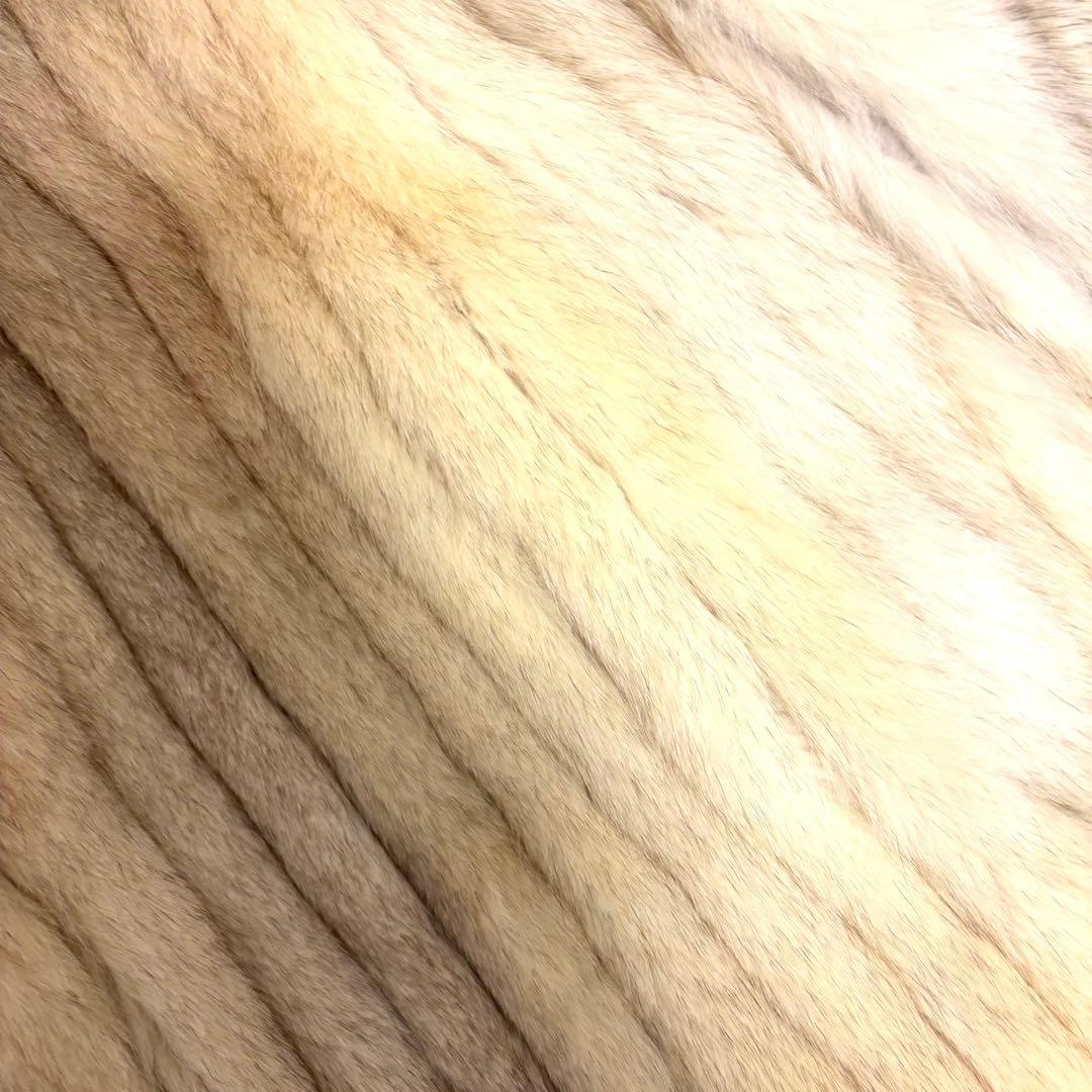 SAGA FOX サガフォックス　銀サガ　ボリューミー　毛皮　狐　ホワイト　美品