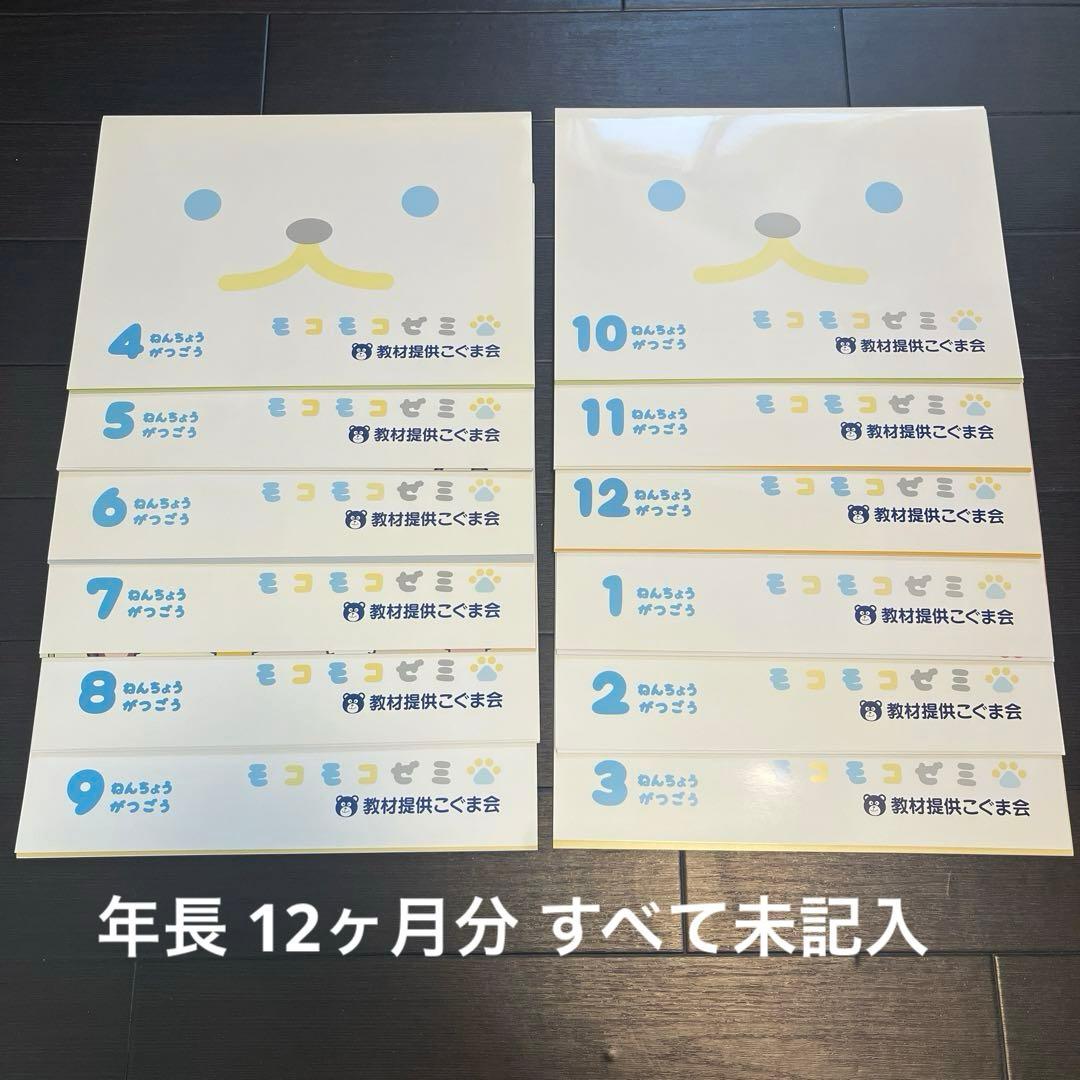 【未記入】こぐま会 モコモコゼミ 年長 1年分