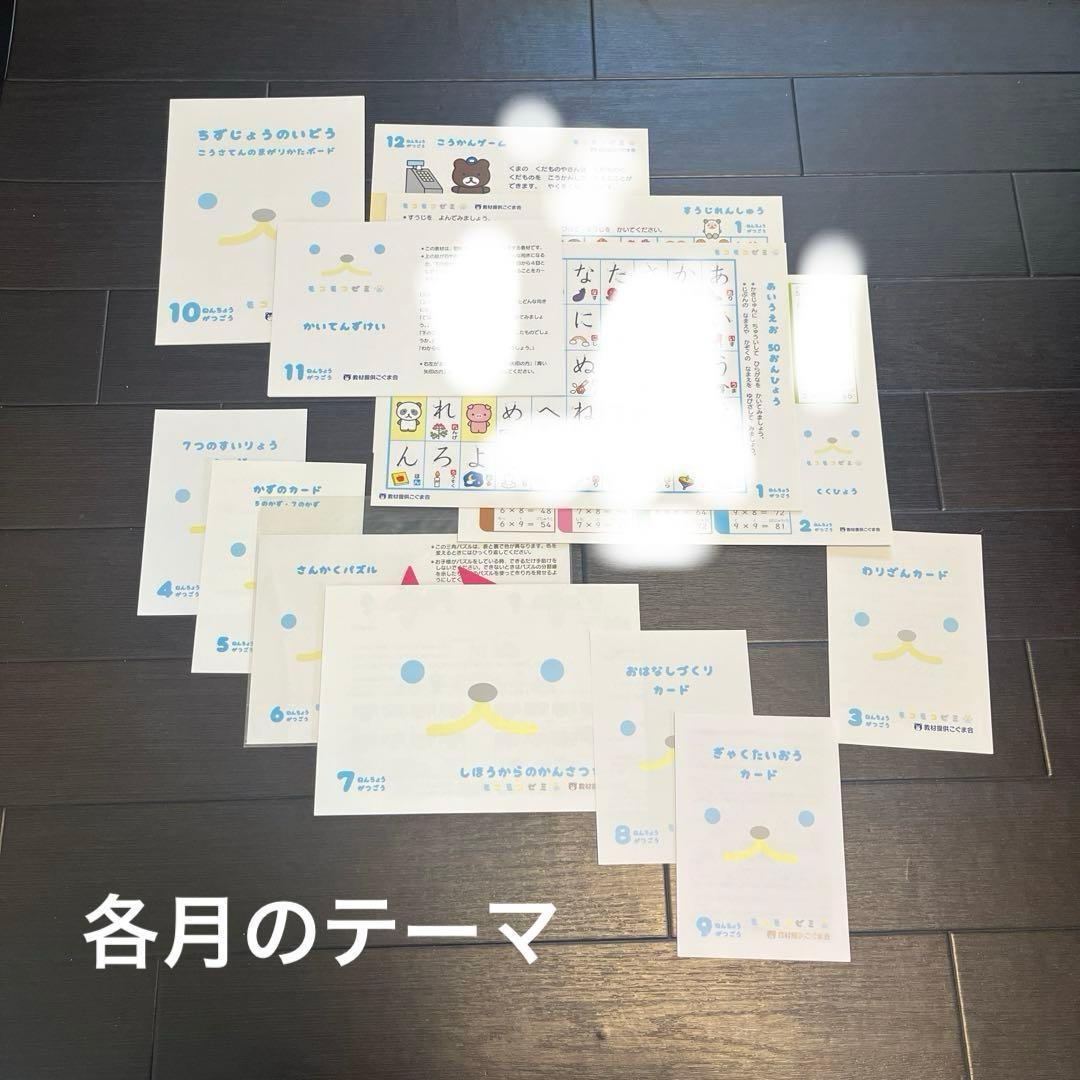 【未記入】こぐま会 モコモコゼミ 年長 1年分