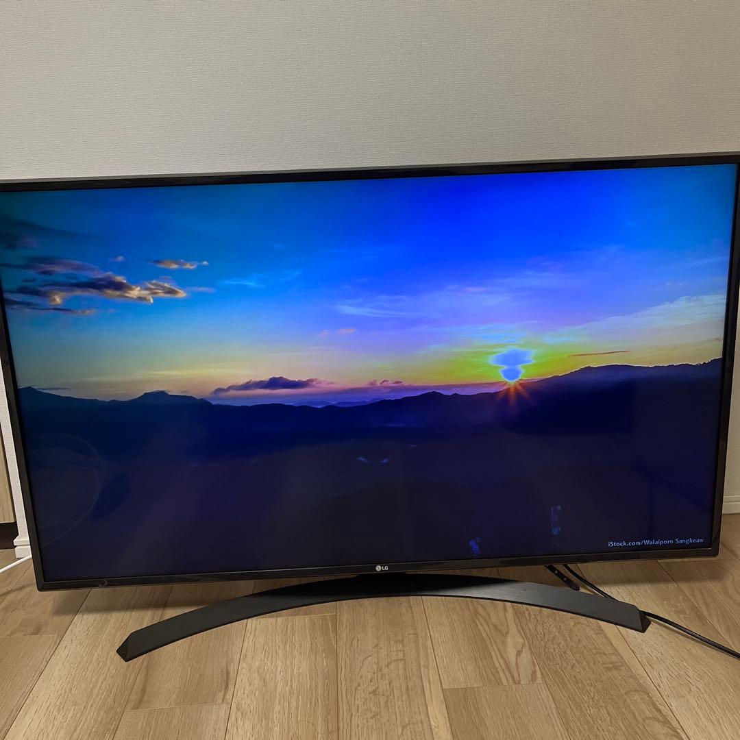 【画面が紫がかるためジャンク】LG 49型4Kテレビ 49UJ630A