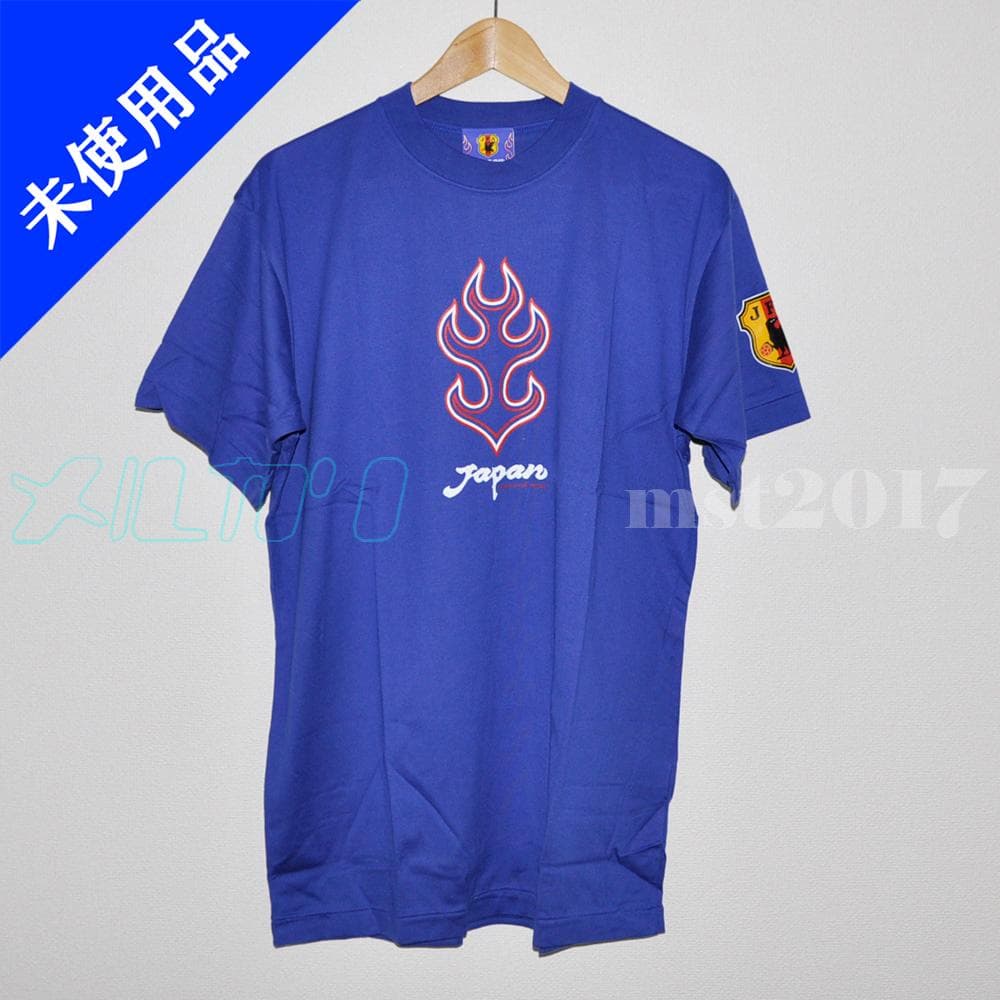 【ヴィンテージ 古着】JFA サッカー 日本代表 炎 Tシャツ 90s