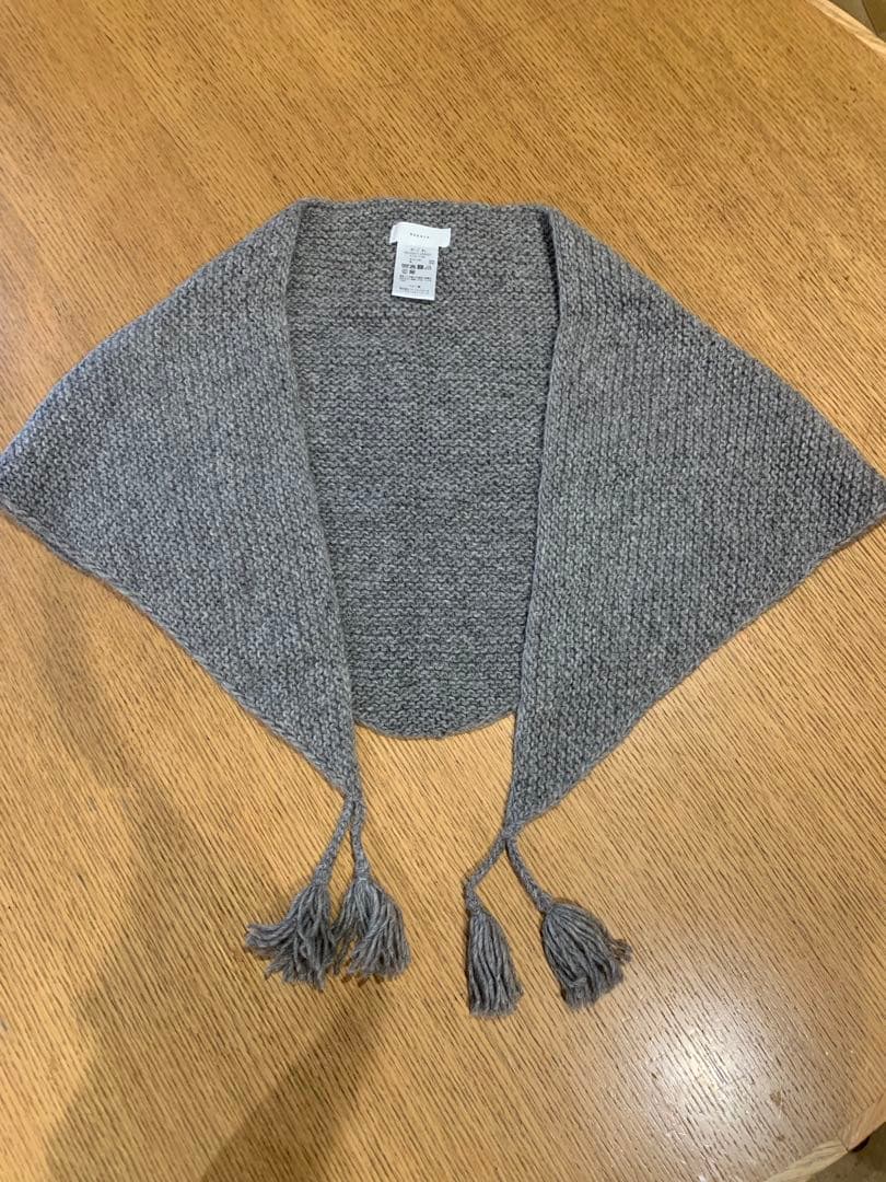 かぐれ ペルータッセルショール　　グレー