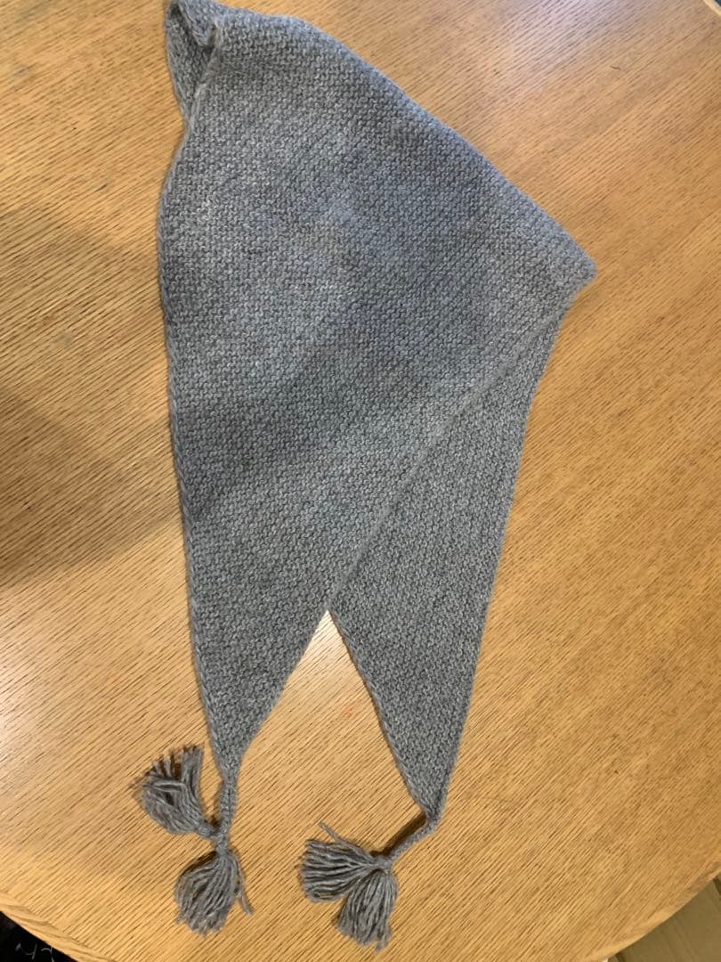 かぐれ ペルータッセルショール　　グレー