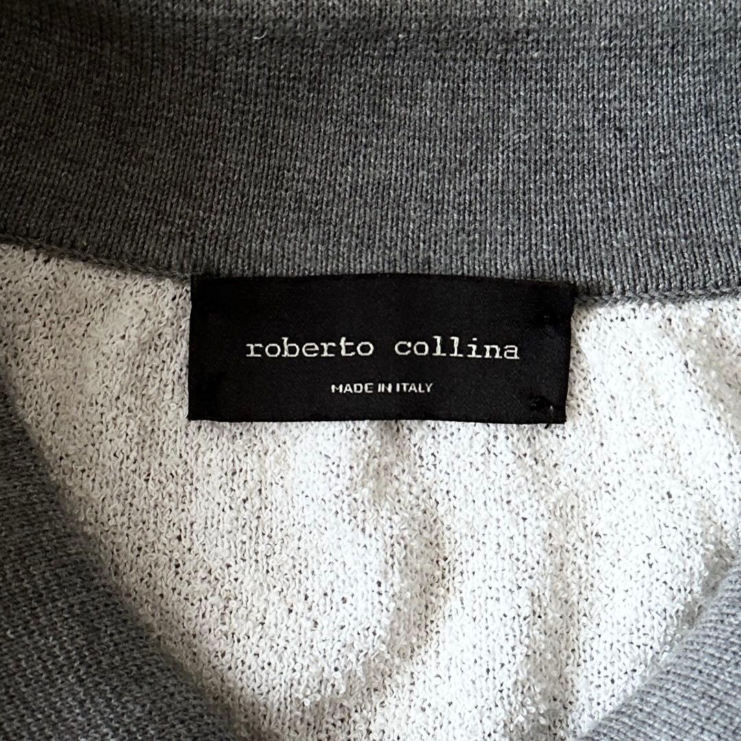 roberto collina パイル ボーダー ポロシャツ サイズXL 52