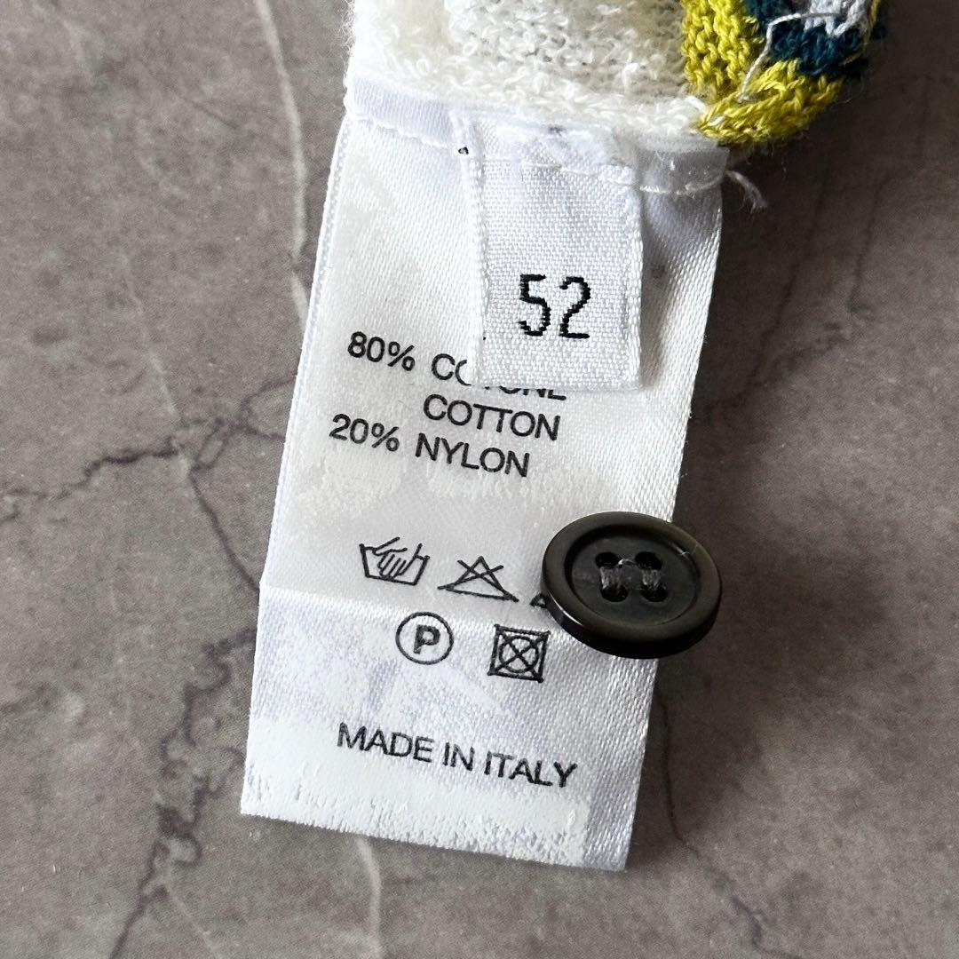 roberto collina パイル ボーダー ポロシャツ サイズXL 52