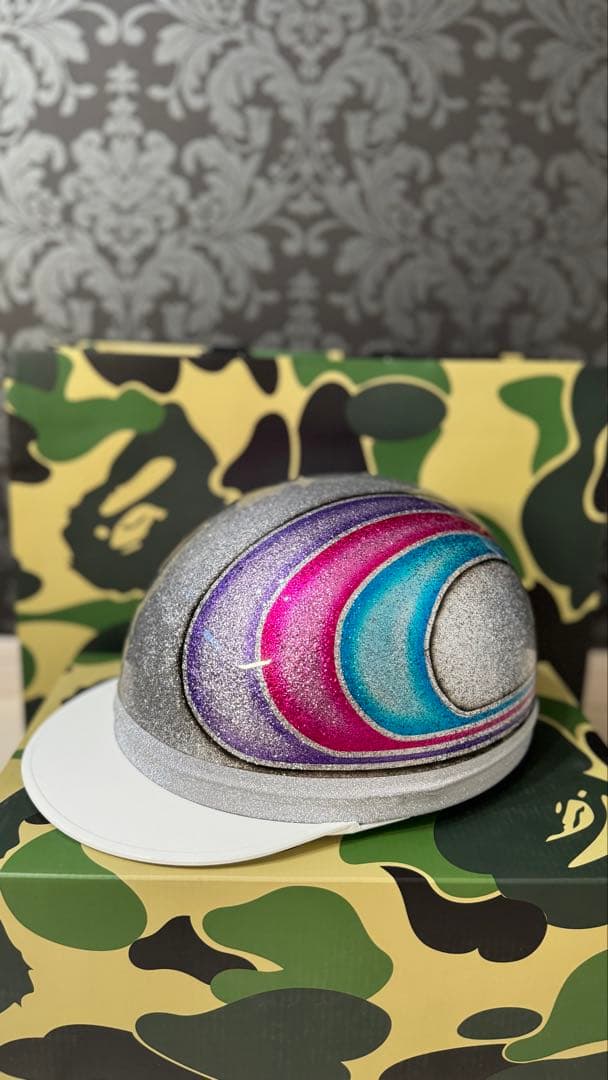 コルク半　三つボタン