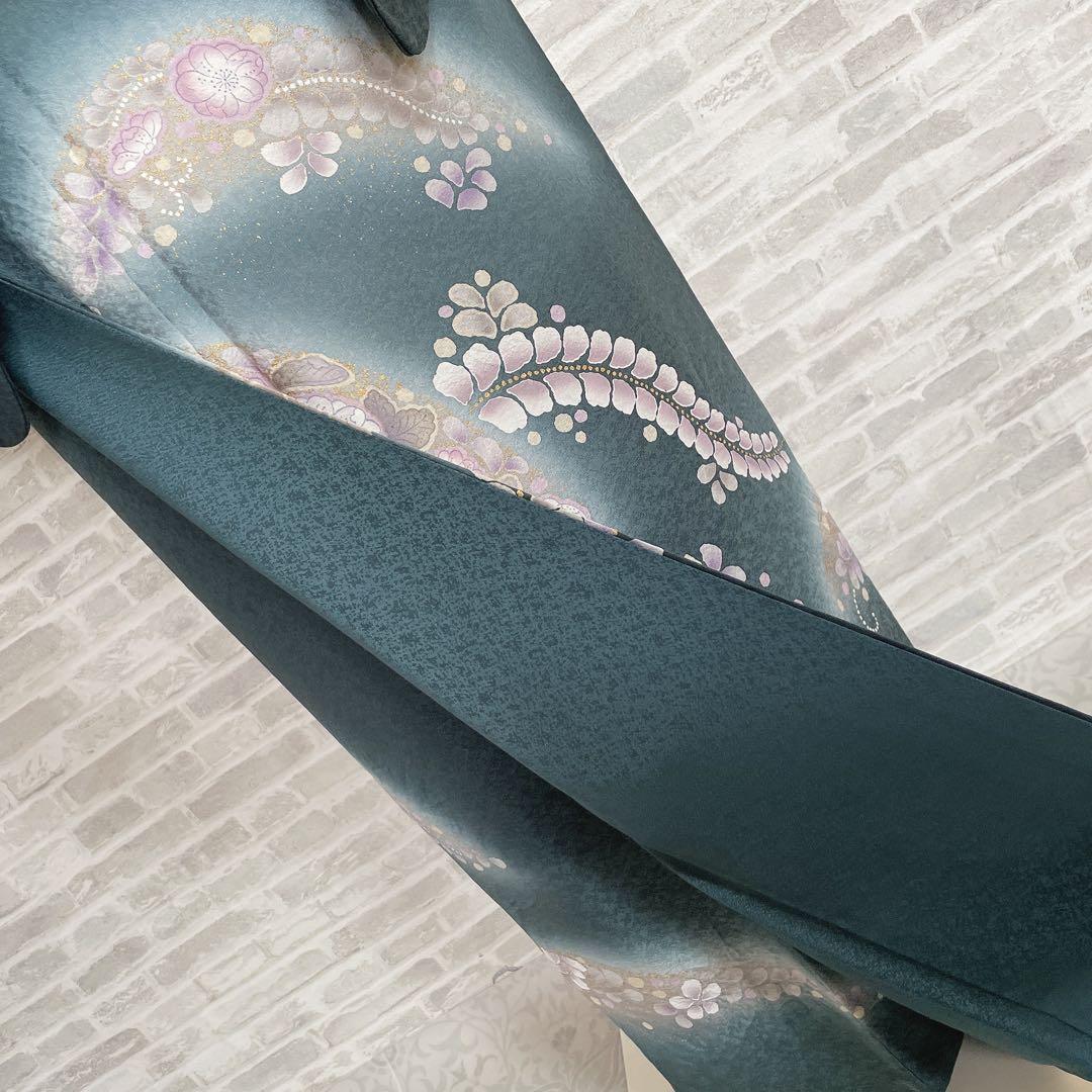 訪問着　フルセット　辻ヶ花　金彩加工　パールトーン加工　着物　L2