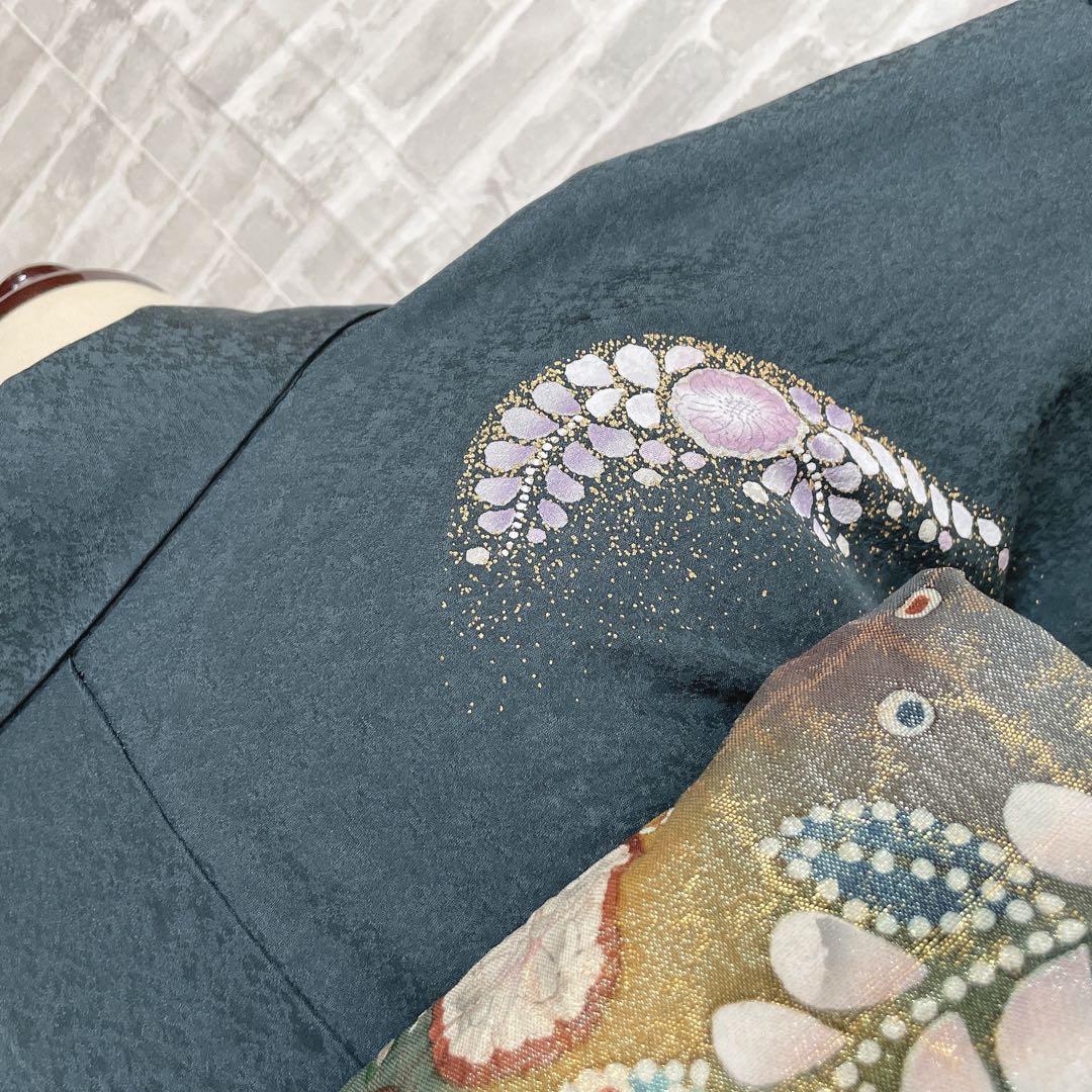 訪問着　フルセット　辻ヶ花　金彩加工　パールトーン加工　着物　L2