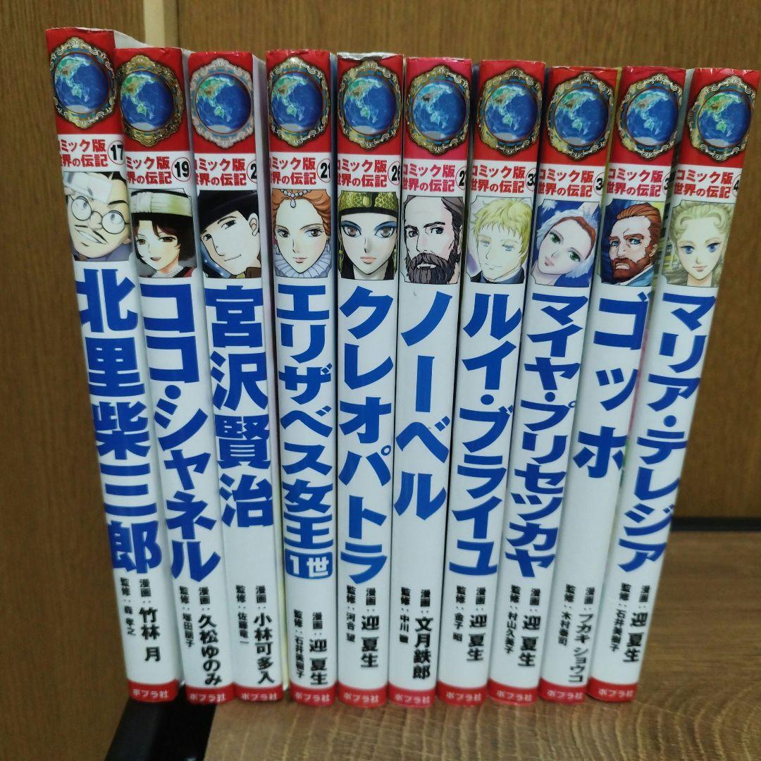 コミック版　世界の伝記　25冊セット　ポプラ社