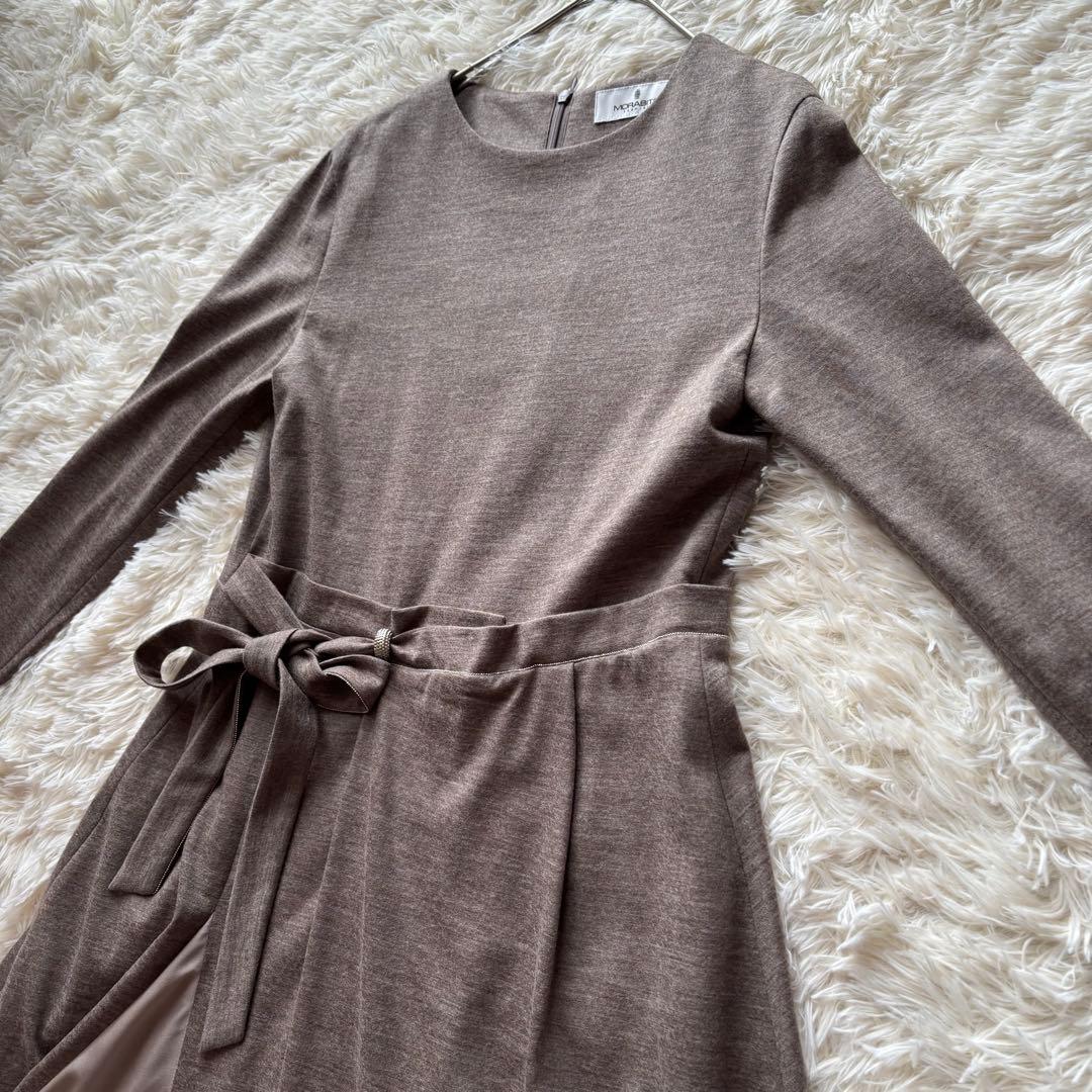 MORABITO モラビト プルミエ ロングワンピース リボン フレア