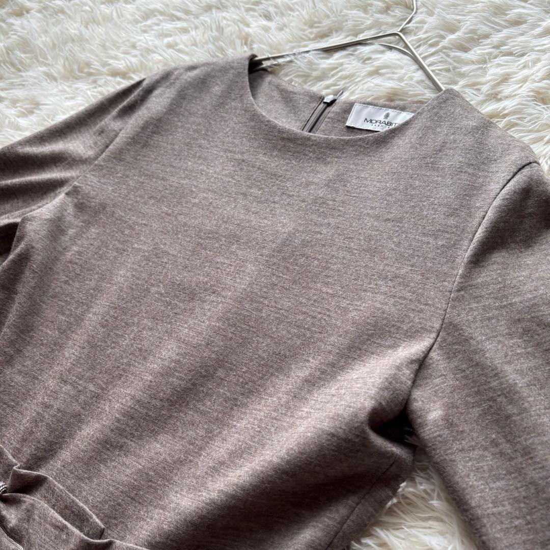 MORABITO モラビト プルミエ ロングワンピース リボン フレア