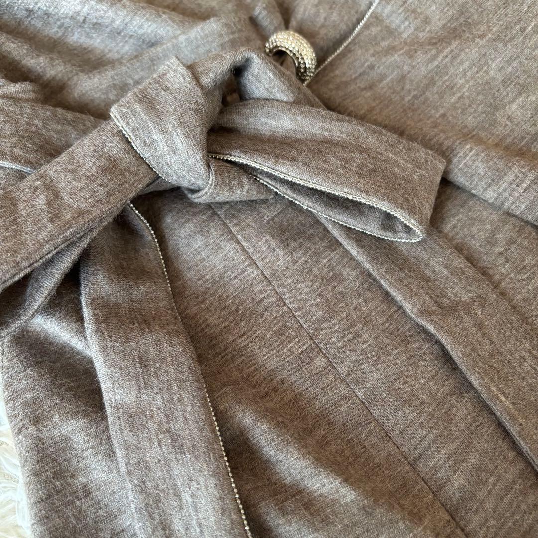 MORABITO モラビト プルミエ ロングワンピース リボン フレア