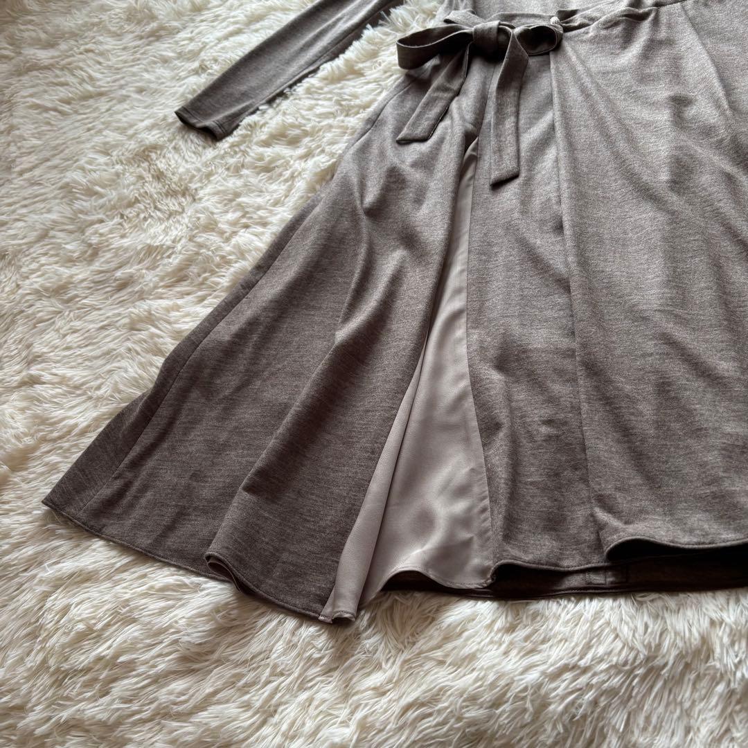 MORABITO モラビト プルミエ ロングワンピース リボン フレア