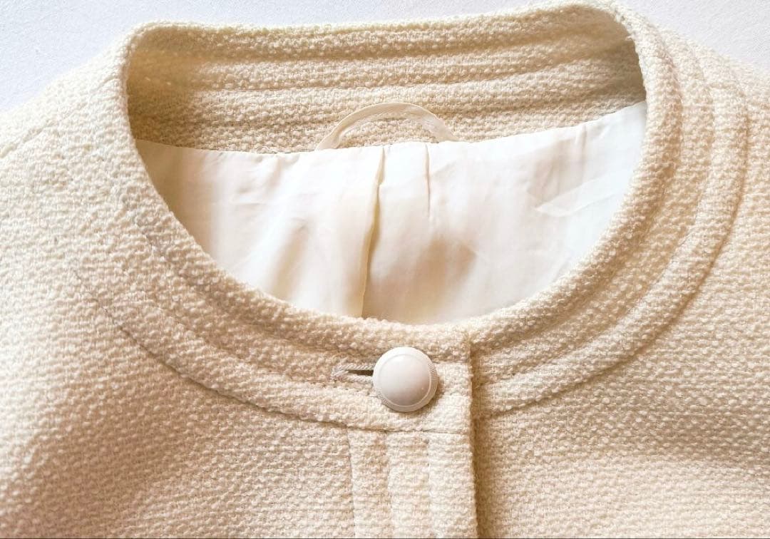 新品⭐︎ANAYIリングツィードノーカラージャケット アナイ