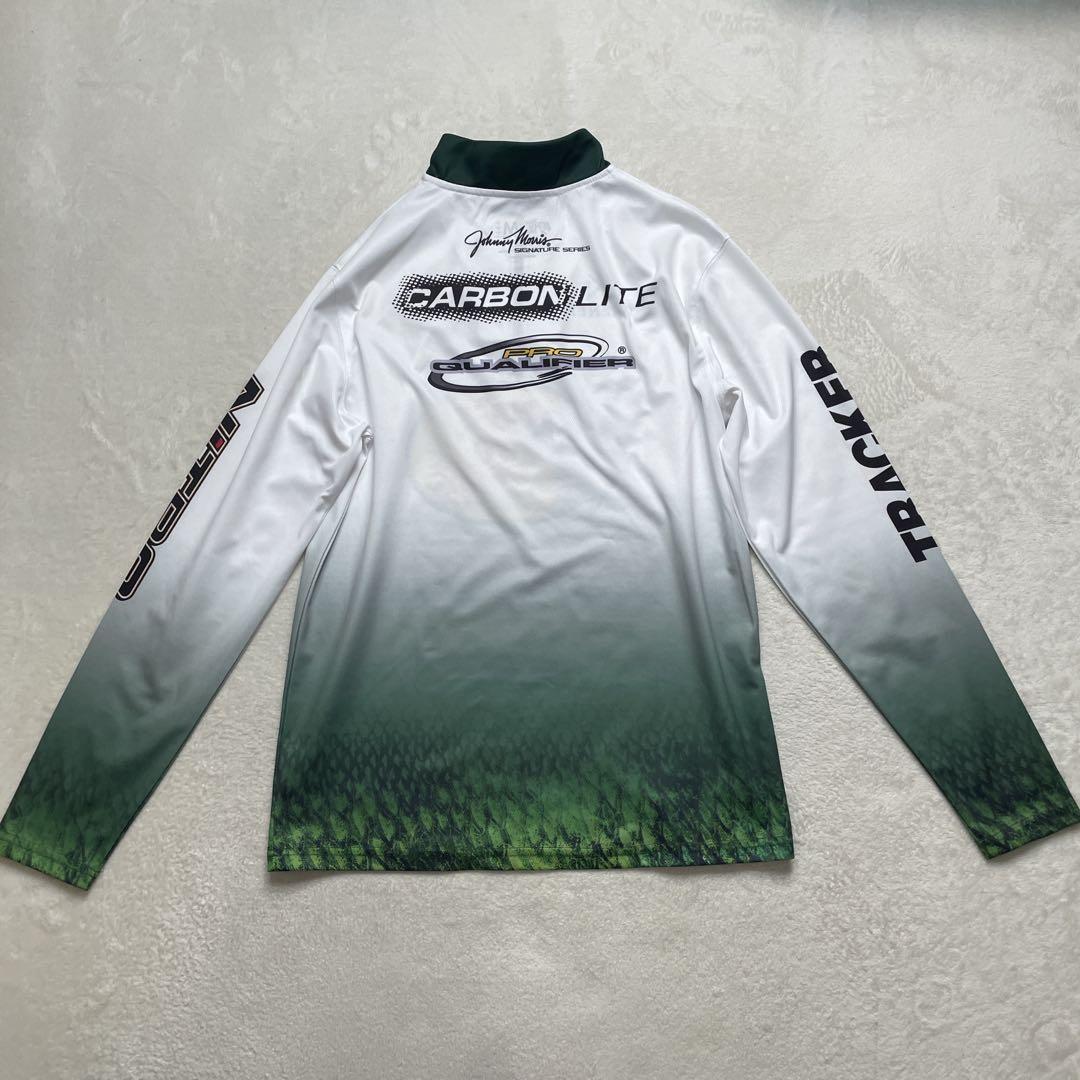 希少　バスプロショップス　フィッシングシャツ　釣り　長袖　ジップ　L〜XL