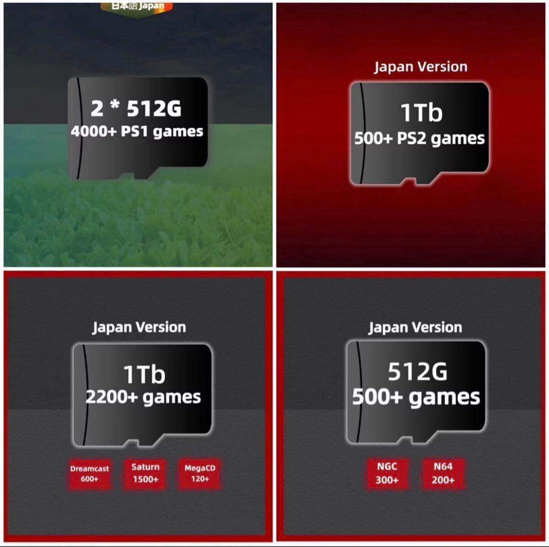 AnbernicRG556日本語ハンドヘルドゲームandroid中華HDD5TB