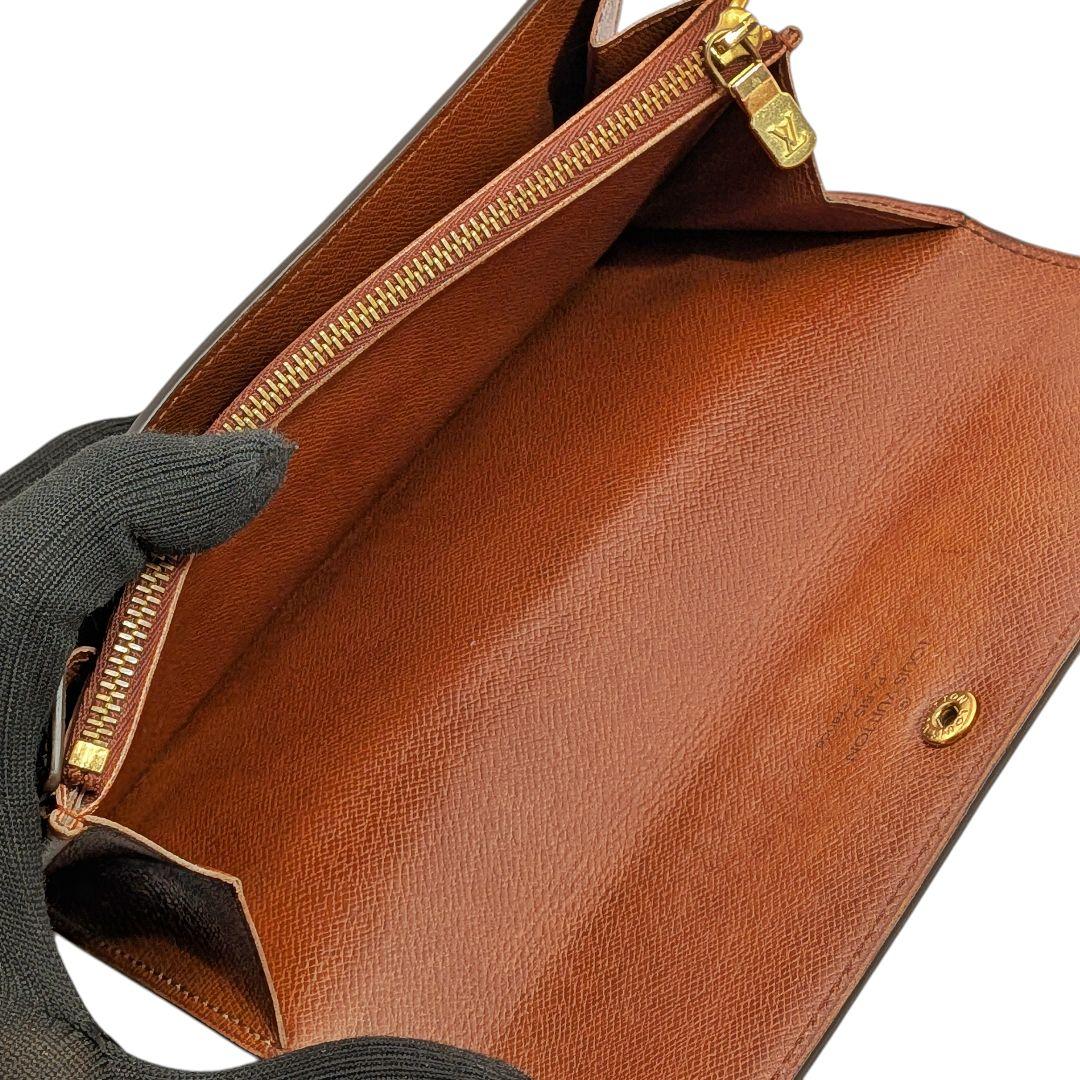 良品 ルイヴィトン モノグラム ポシェット ポルトモネ クレディ 966