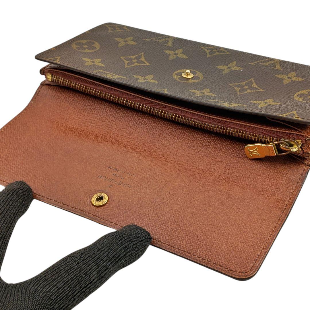 良品 ルイヴィトン モノグラム ポシェット ポルトモネ クレディ 966