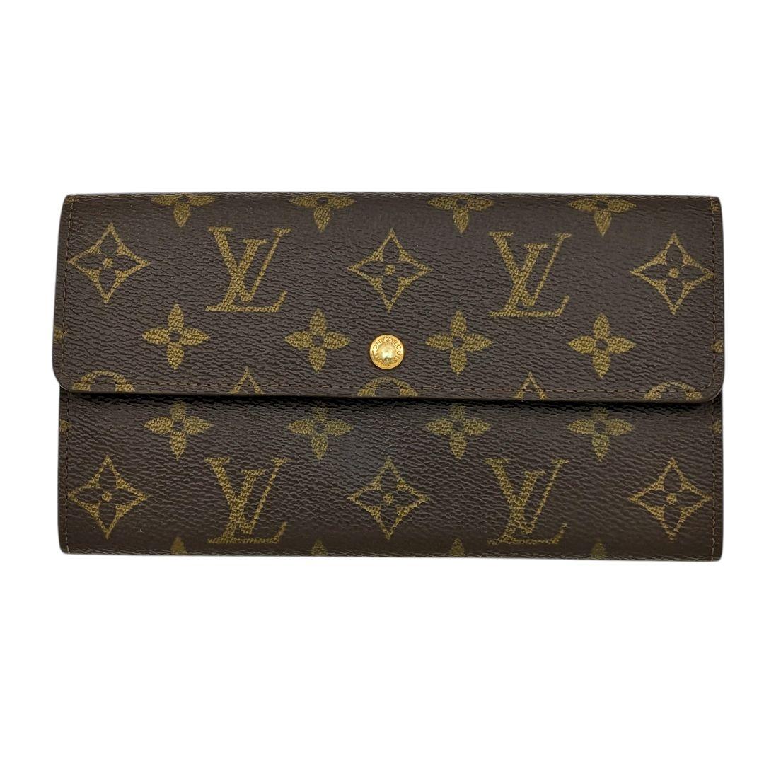 良品 ルイヴィトン モノグラム ポシェット ポルトモネ クレディ 966