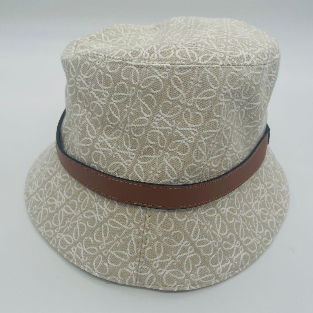 LOEWE ロエベ アナグラム バケットハット アイボリー キャンバス