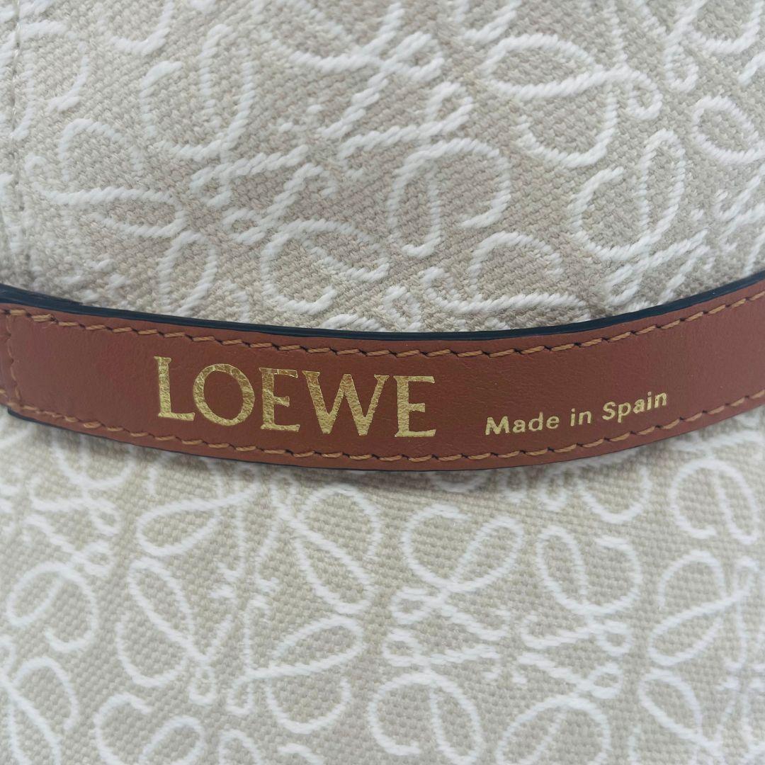 LOEWE ロエベ アナグラム バケットハット アイボリー キャンバス