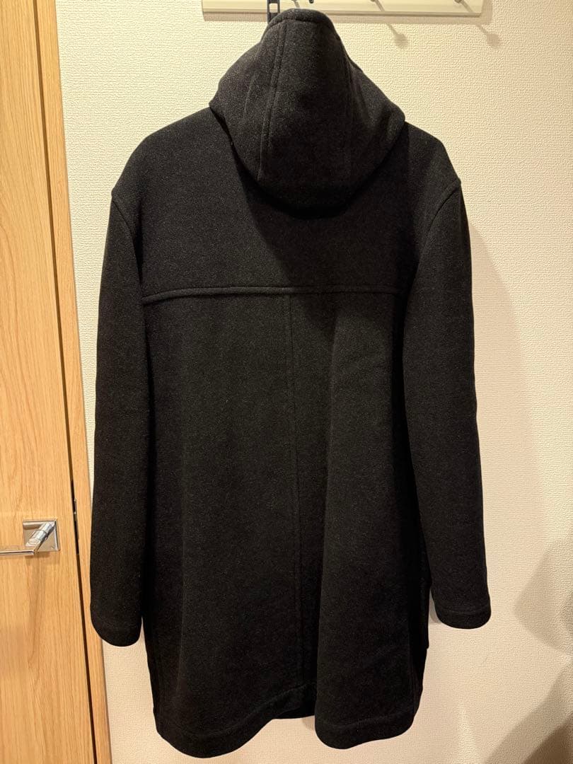 【週末限定価格】HUGO BOSS メンズフード付きウールコート　ブラック