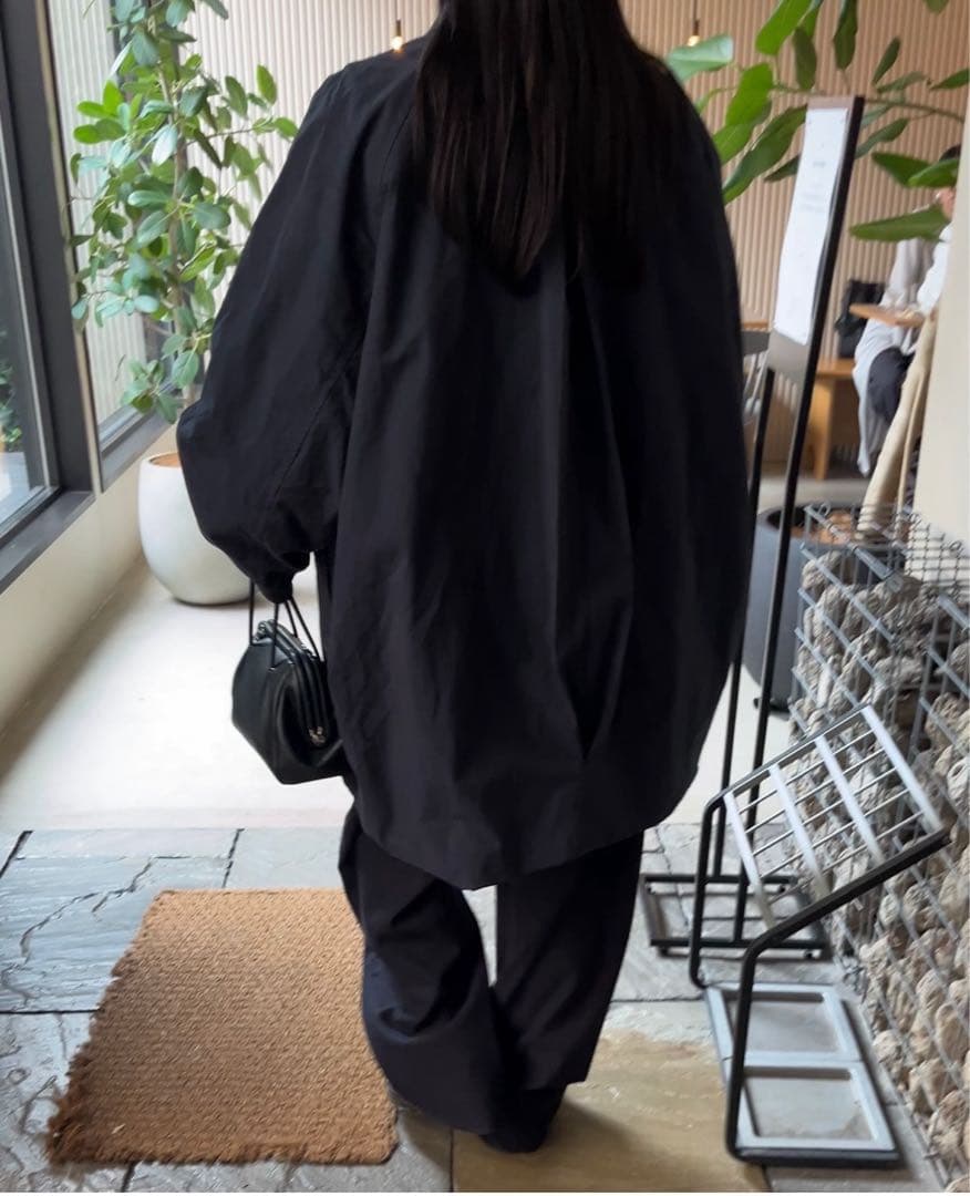 オーバーカラージャケット トレンチコート 売り切れ