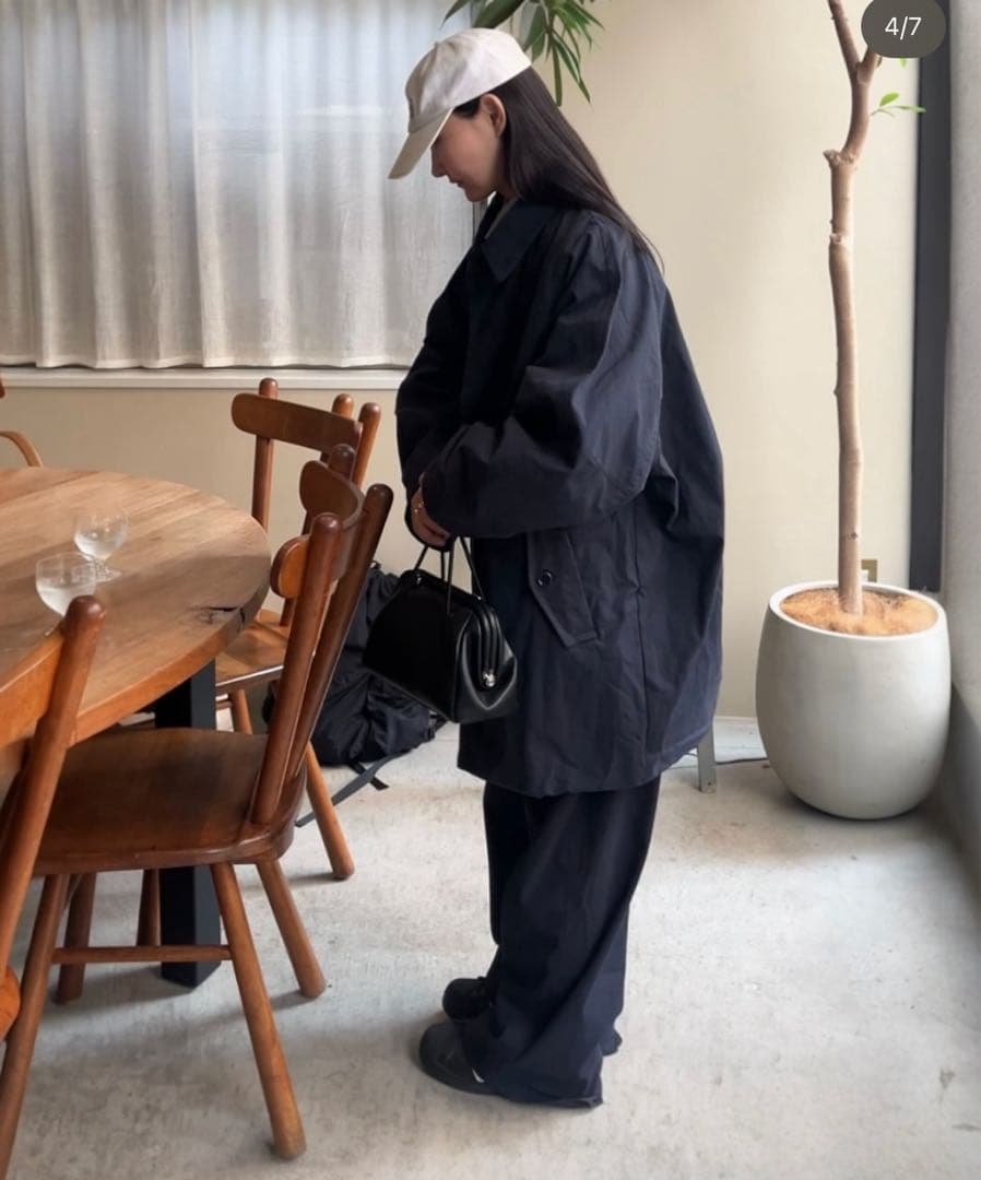 オーバーカラージャケット トレンチコート 売り切れ