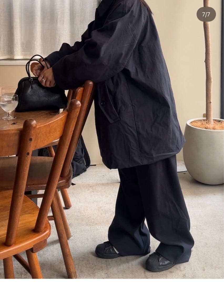 オーバーカラージャケット トレンチコート 売り切れ