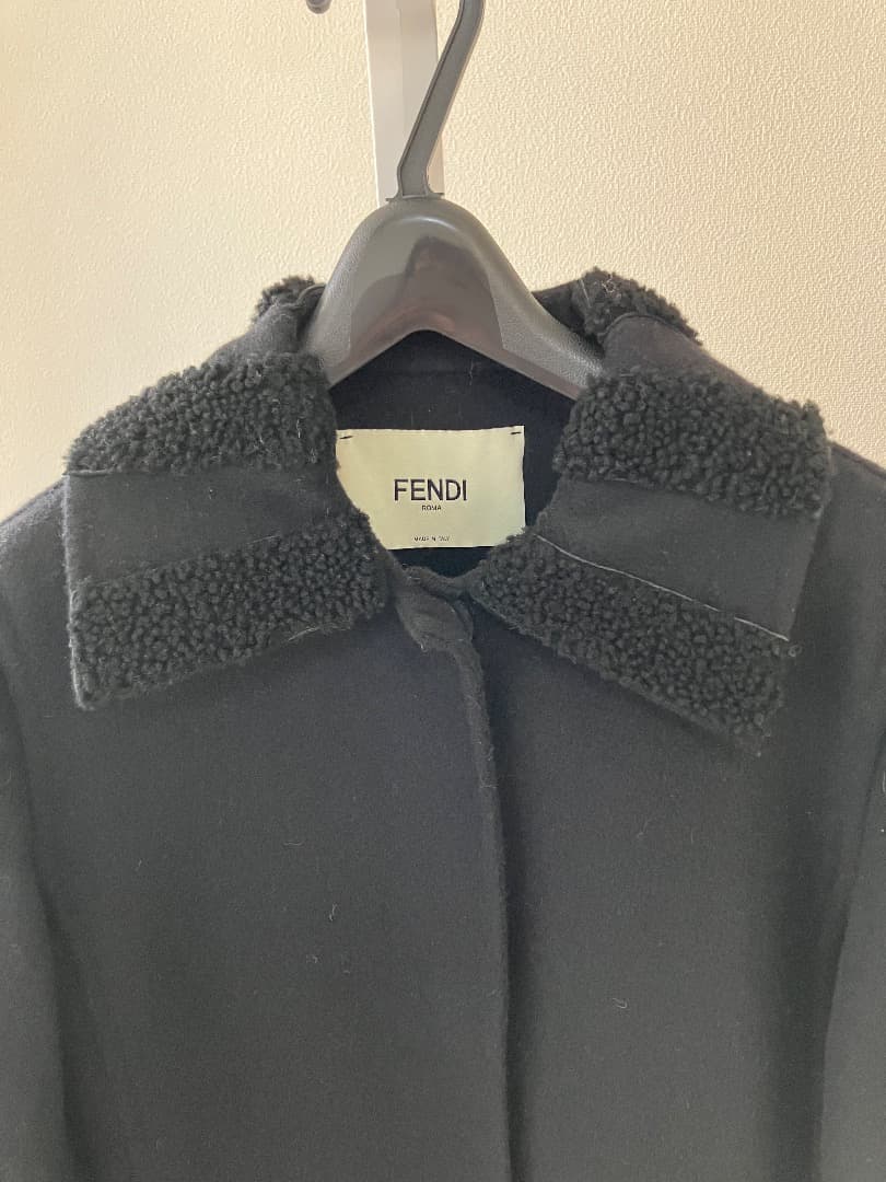 FENDI フェンディ ロングウールコート 38