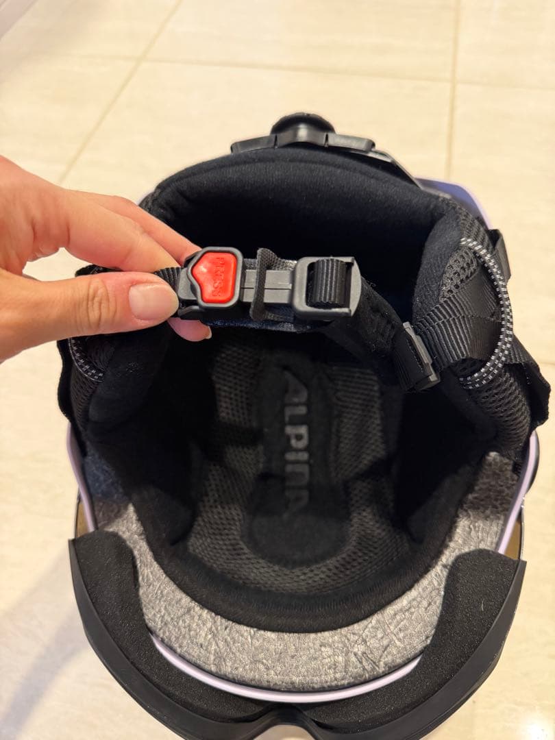 ALPINAスキースノーボードバイザーヘルメット ミラーバイザー