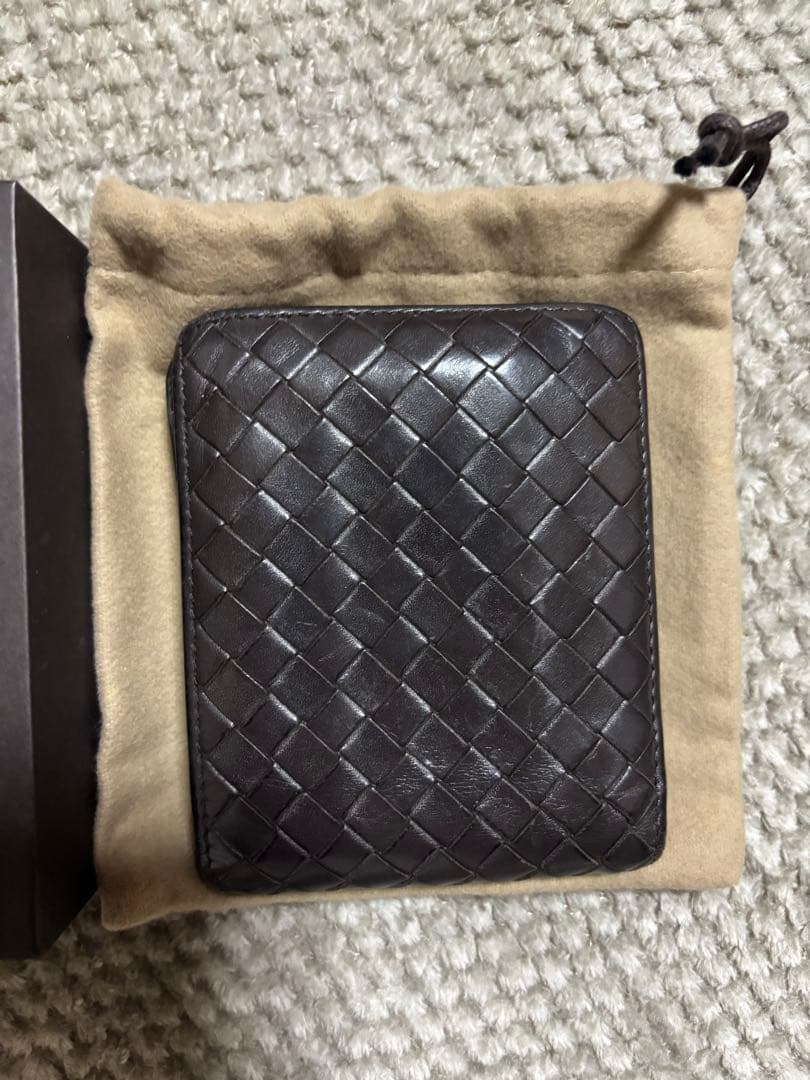 Bottega Veneta 二つ折り財布 ダークブラウン