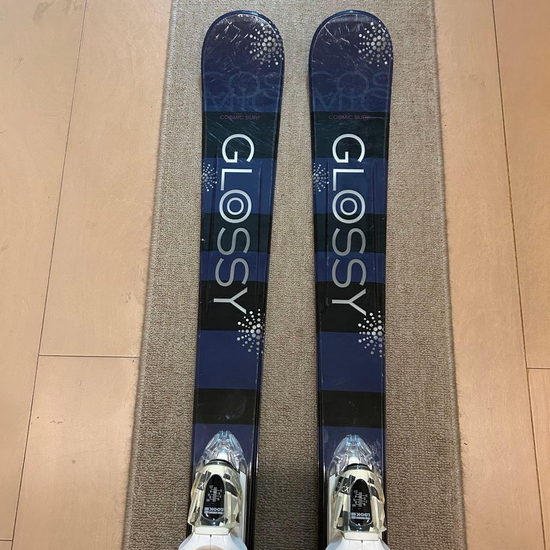 スキー板 ビンディング付き レディース 147cm COSMIC SURF 美品