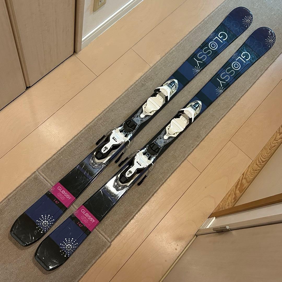 スキー板 ビンディング付き レディース 147cm COSMIC SURF 美品