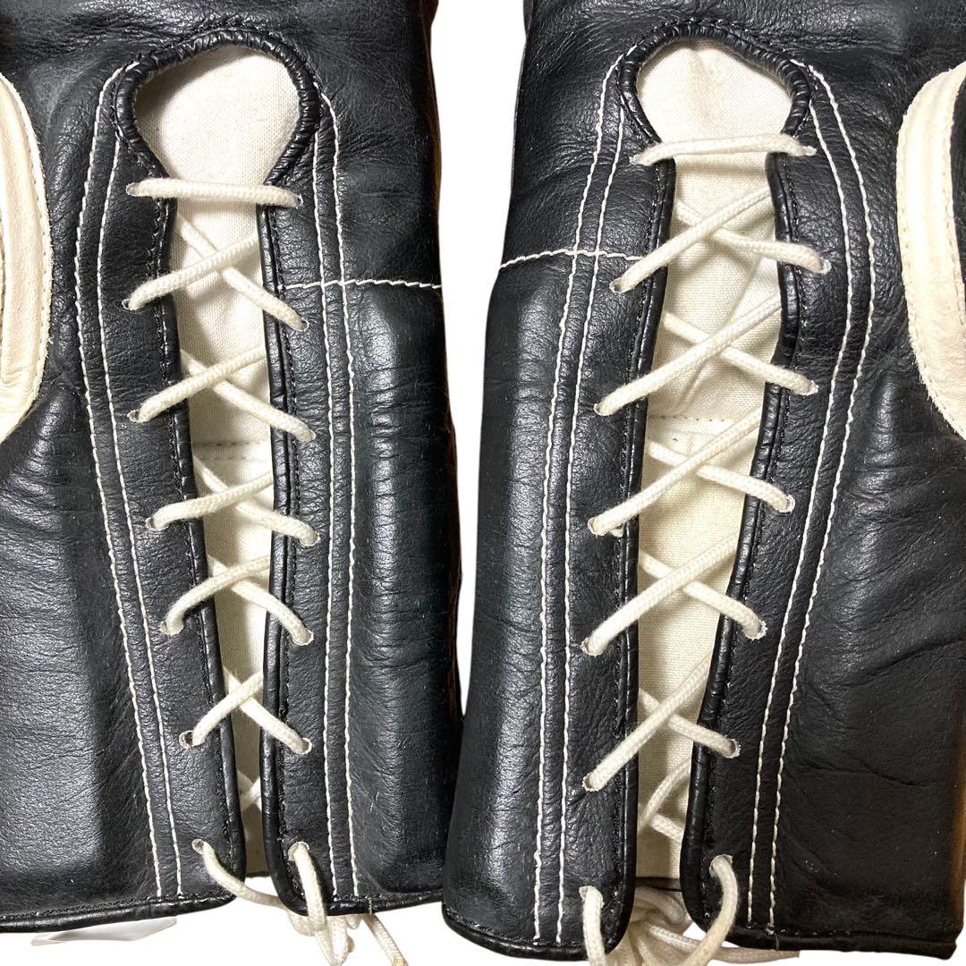 Winning ボクシンググローブ 14オンス 紐 黒