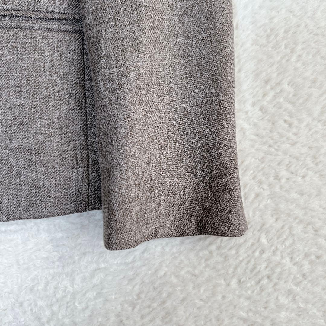 小さいサイズ✨23区 ウールライクカルゼ ノーカラー スカートスーツ 近年モデル