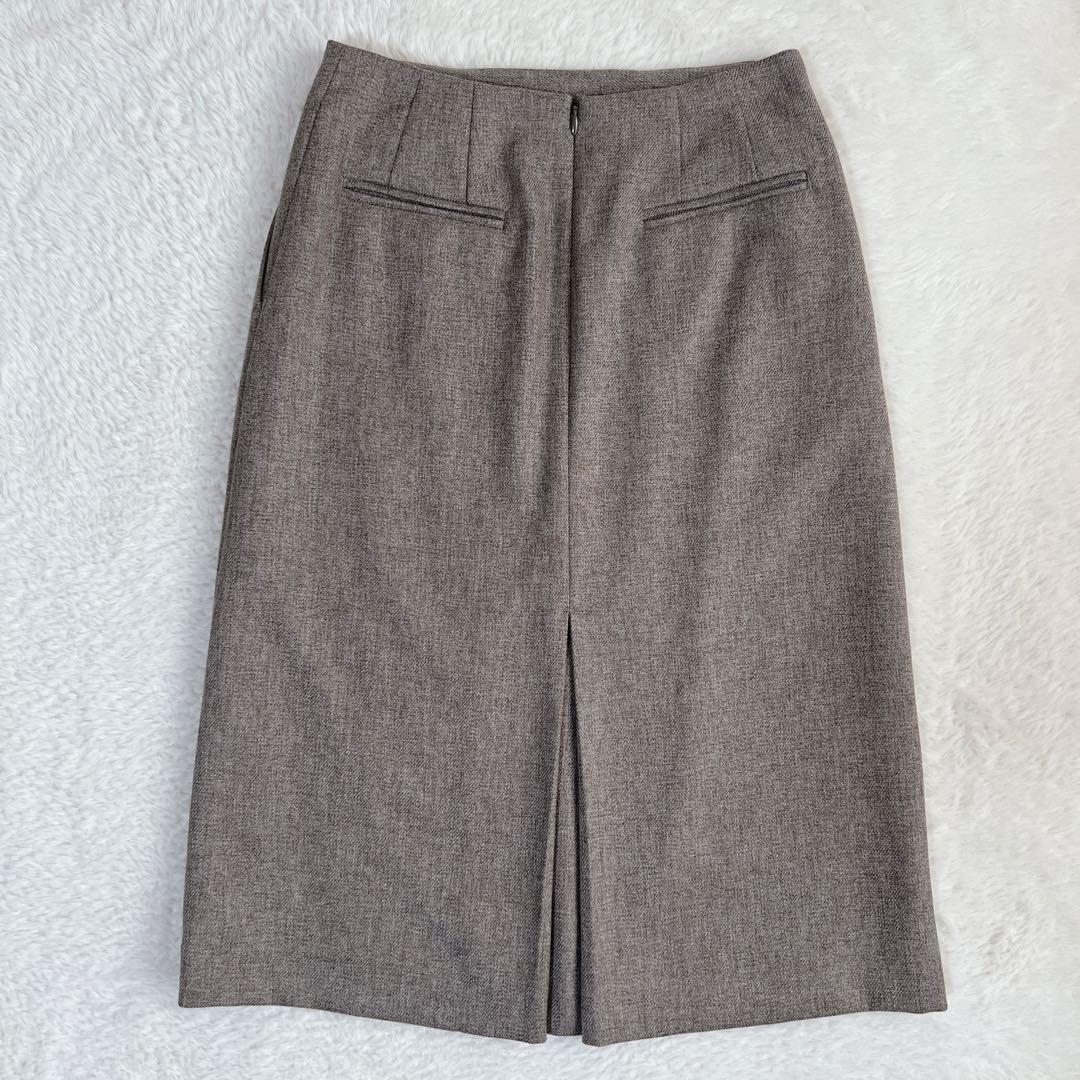 小さいサイズ✨23区 ウールライクカルゼ ノーカラー スカートスーツ 近年モデル
