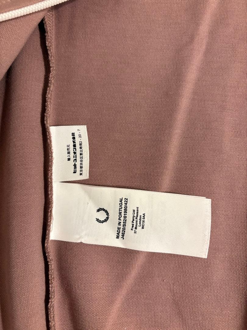 FRED PERRY トラックジャケット　スモークピンク