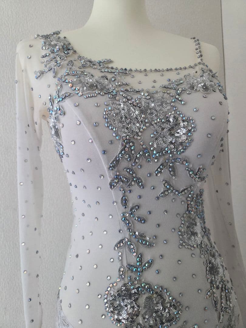 スタンダードドレス ホワイト ボールルーム 社交ダンス