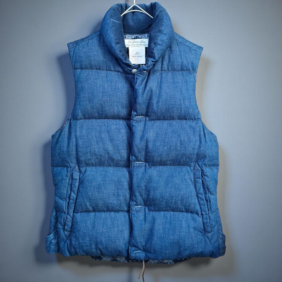 【未使用】REMI RELIEF デニムダウンベスト RN128390