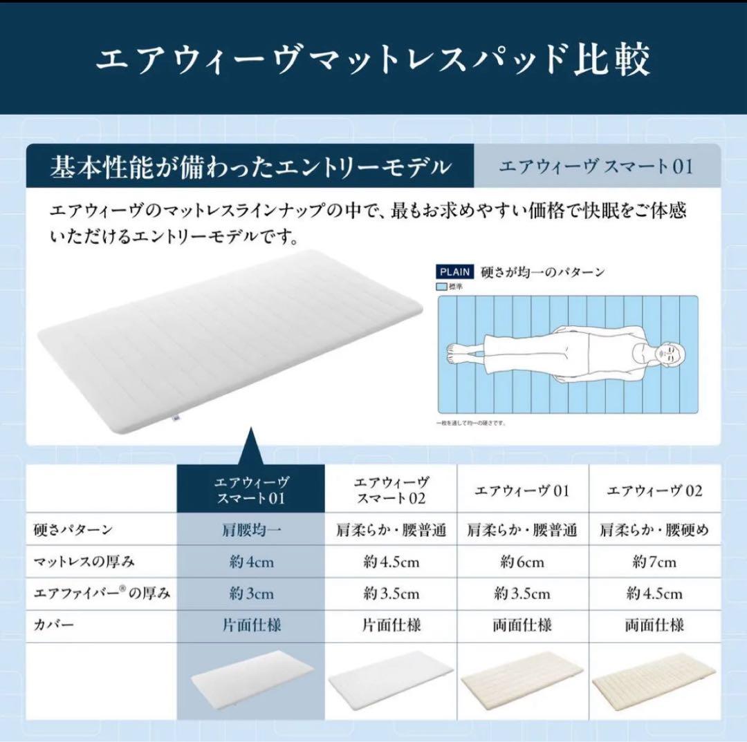 ８日のみ限定価格　エアウィーヴ　スマート01 マットレス