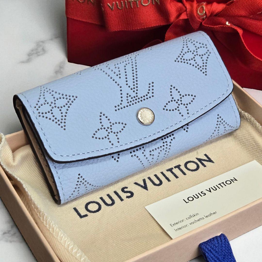 新品✨最新IC✨ヴィトン マヒナ ミュルティクレ ブルー キーケース