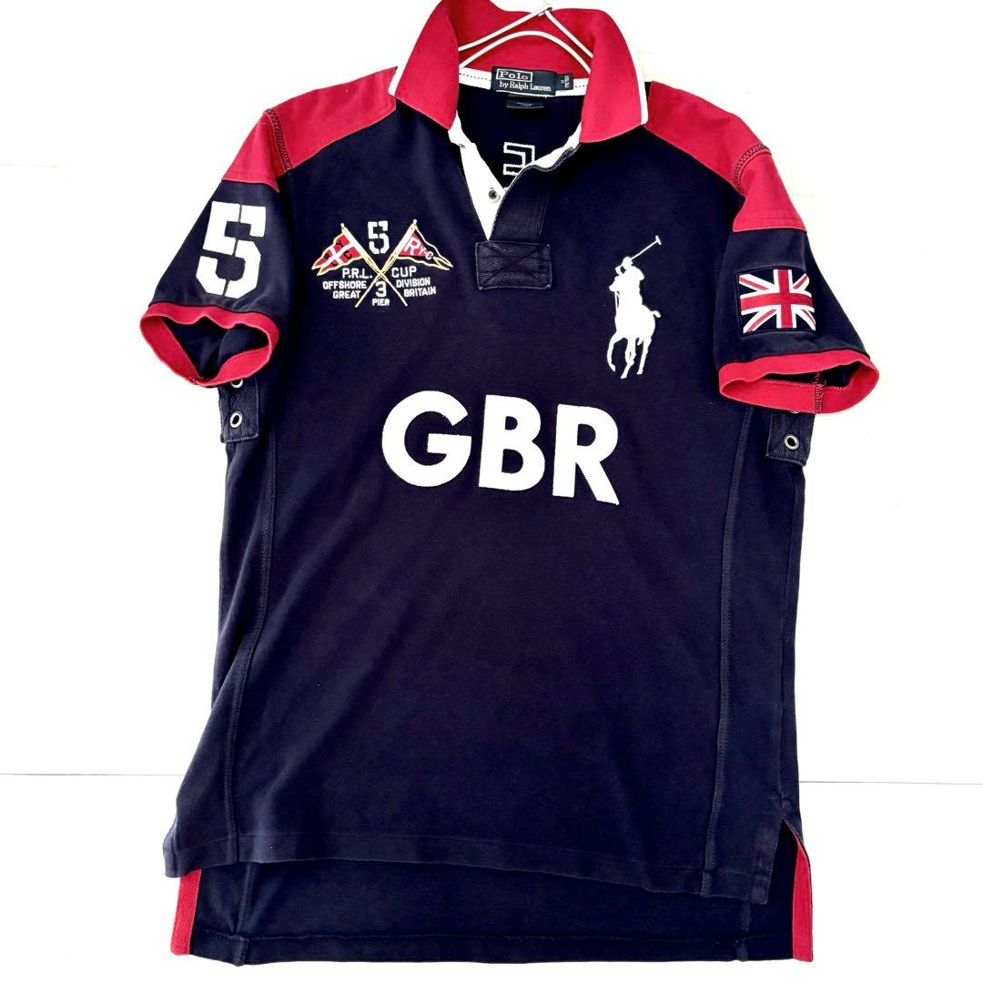 POLO ラルフローレン ポロシャツ　ビッグポニー　イギリス国旗 チーフキーフ