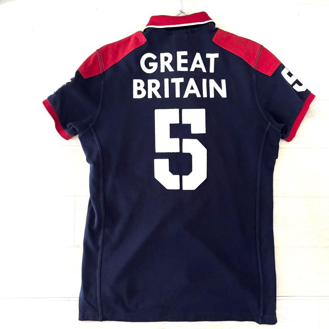 POLO ラルフローレン ポロシャツ　ビッグポニー　イギリス国旗 チーフキーフ